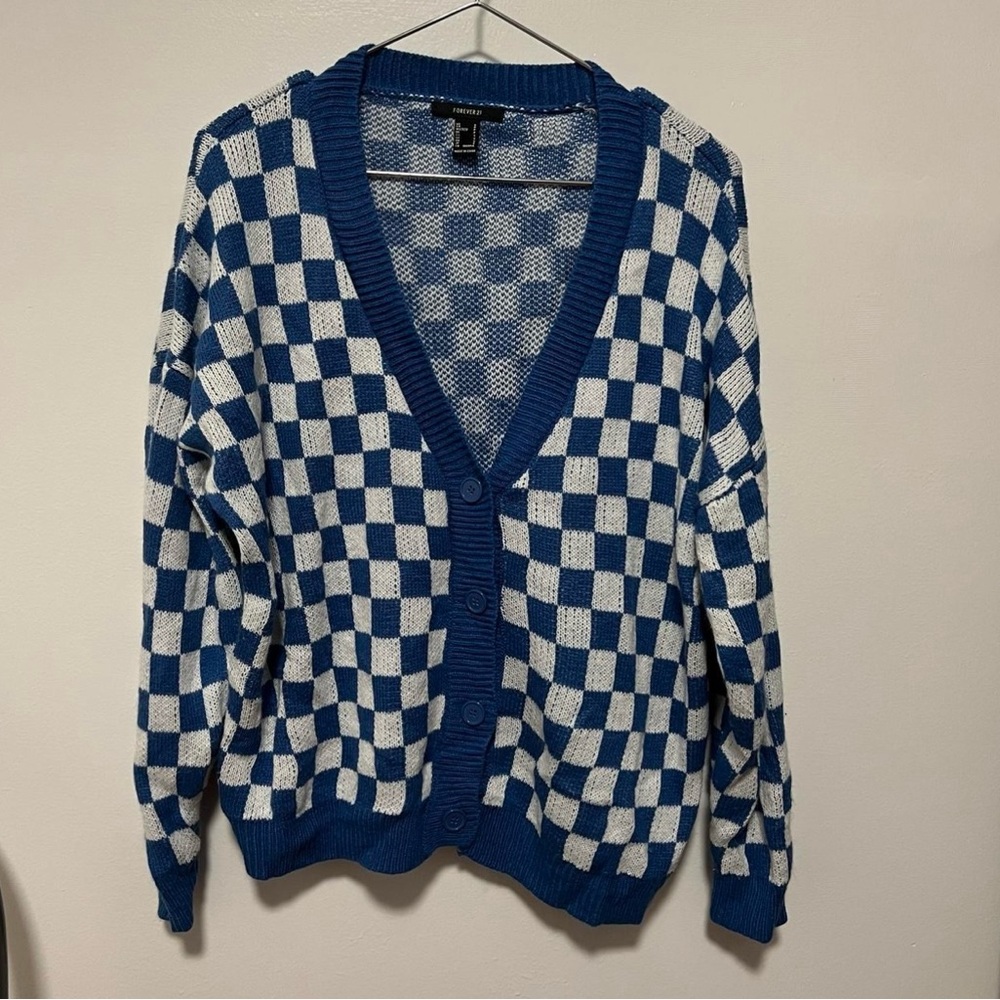 Forever 21 Checker Sweater